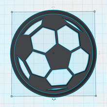 bola de cortador la galleta fútbol casa las bolas pelotas galletas cortantes jugador equipo balon futbol pelota 3d print model - Mito3D