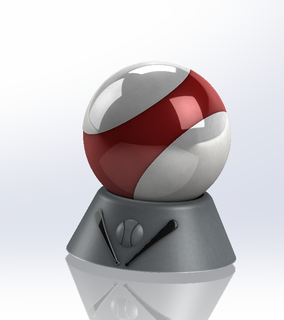 Ball Halter Unterstützung Base abspielen Schläger 3d print model - Mito3D