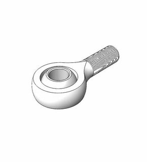 ball joint rod end 1 inch label 3d print model - Mito3D