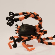 la articulación de rótula centinela calamar robot juego balljoint matriz poseable tentáculo tentáculos 3d print model - Mito3D