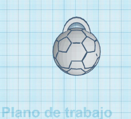 ball keychain soccer real madrid ftb futbol club barcelona messi cr7 3D print model - Mito3D