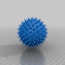 palla picchi stacheln art matematica arte 3d print model - Mito3D