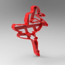 bailarina de ballet cortador galletas.varios 3d print model - Mito3D