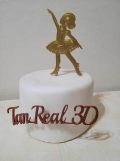 ballerine gâteau toppers Danseur bébé 3d print model - Mito3D