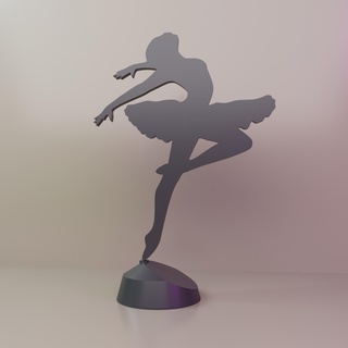 ballerina dancer decoration desk 3d print model - Mito3D