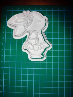 ballerina rabbit cutter marker mass cake cutters cookies heart easter eggs chocolate 3d print model - Mito3D