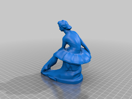 ballerina relaxing 3d printing 3d print model - Mito3D