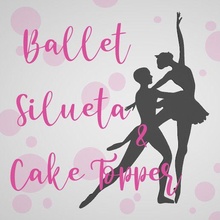 ballet - silhouette & cake topper 2 models 3d print model - Mito3D
