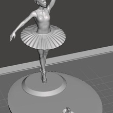 danseur de ballet, la cellule téléphone titulaire gadget le ballet 3d print model - Mito3D