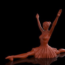 Ballett-Tänzerin ii Kunst Menschen Ballett-Tänzer Ballett 3d print model - Mito3D