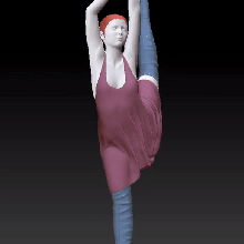 bale kız statue yüksek 3d print model - Mito3D