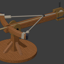 ballista - crossbow design 28mm game siege wood iron weapon bolt scatter medieval fantasy castle rpgs tabletop role playing dungeon & dragons gaming 3d print model - Mito3D
