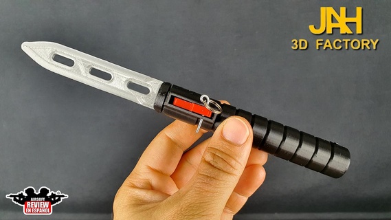 ballistic knife cod warzone airsoft duty black ops m4 layer glock mk23 fnx45 muffler thread 3d print model - Mito3D