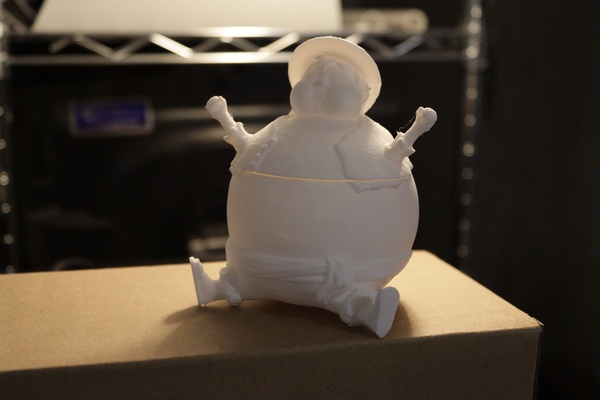 balon luffy masaüstü konteyner ev parça maymun kabarık kavanoz 3d print model - Mito3D