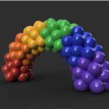balão de arco a arte os balões orgulho fusão 360 3d print model - Mito3D