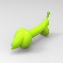 balon Sanat köpek 2 moda aksesuar kolye Şirin dekorasyon oyuncak 3d print model - Mito3D