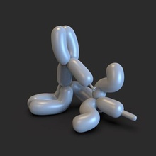 balon köpek sanat popart warhol andy hayvan karakter film koleksiyonluk oyuncak 3d print model - Mito3D