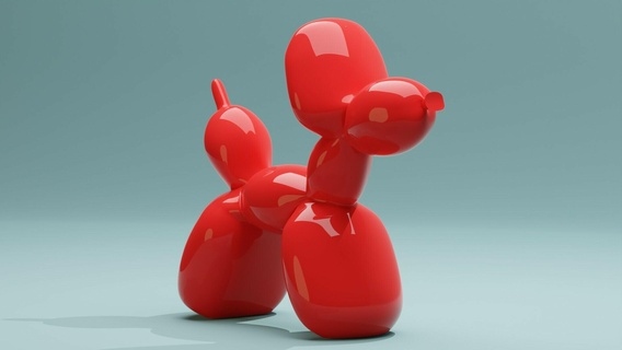 balloon dog 3d print model - Mito3D