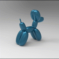 balão cão perro Globo escultura Jeff koons decoração cultura popular ícone Projeto animais 3d print model - Mito3D