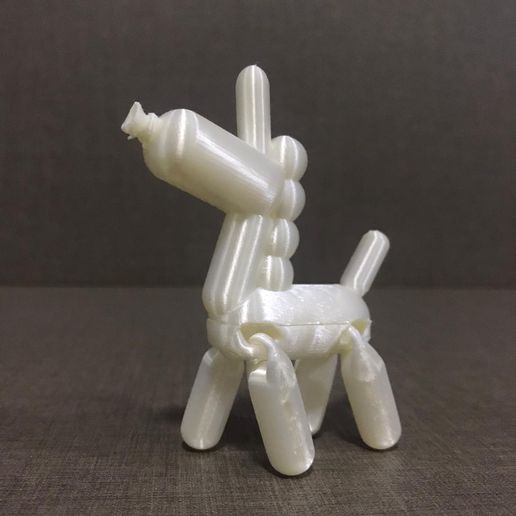 Palloncino unicorno articolato supporti arte ballon carina ragazzo flessibile facile Stampa 3D print model - Mito3D