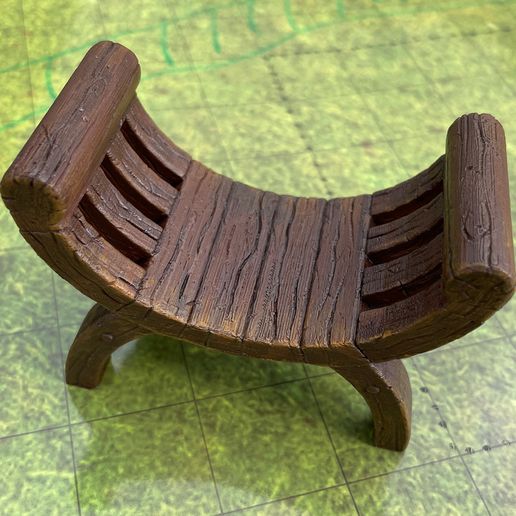 balmora chair 1 12 12scale 28mmscale action figure dnd furniture morrowind model 3D print model - Mito3D