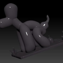 baloon dog various funny fun animals animal 3d print model - Mito3D