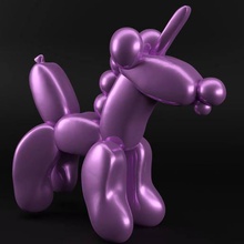 balon unicorn sanat arttoy Palyaço tek boynuzlu at ballon 3d print model - Mito3D