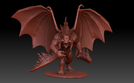 balrog lord rings lotr dnd middle earth fire demon 3d print model - Mito3D