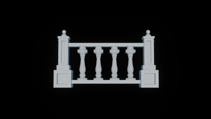 balustrade model 3d - detailed designs architectural visualization architecture design modeling decor ornament structure interior exterior building elements sculpture render textures staircase digital art home geometry 3d print model - Mito3D