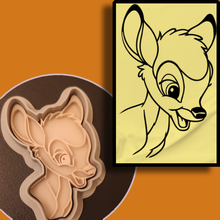 Bambi Plätzchen Cutter Werkzeug Kekse Disney 3d print model - Mito3D