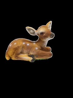 bambi deer animal young statue 3d print model - Mito3D
