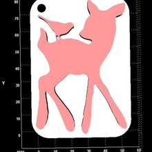 bambi keyhanger divers 3d print model - Mito3D