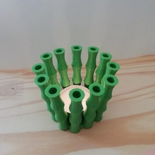bamboo flower pot candle holder home potty green decoration candleholder 3d print model - Mito3D