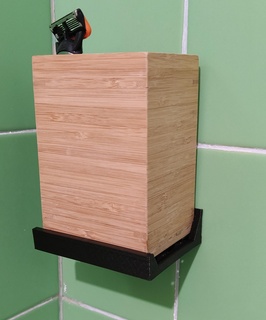 bamboo shower box support bathroom clapper accessory 3d print model - Mito3D