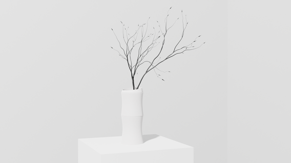 Bambus Vase organisch gestalten minimalistisch japanisch Natur Pflanzer Blume Topf Halter Unterstützung dekorieren Zuhause Haus Dekor gemütlich Schreibtisch 3d print model - Mito3D