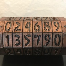 bambora numeri di codice del progetto cryptex mazebox gioco puzzle 3d print model - Mito3D