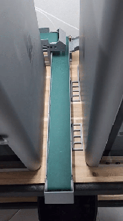 bambu lab automatic poop drainage bucket x1c chute conveyor 3d print model - Mito3D