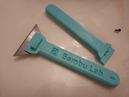 bambu laboratorio raspador utilidad trapezoidal espada cuchillo 3d impresora accesorios 3d print model - Mito3D