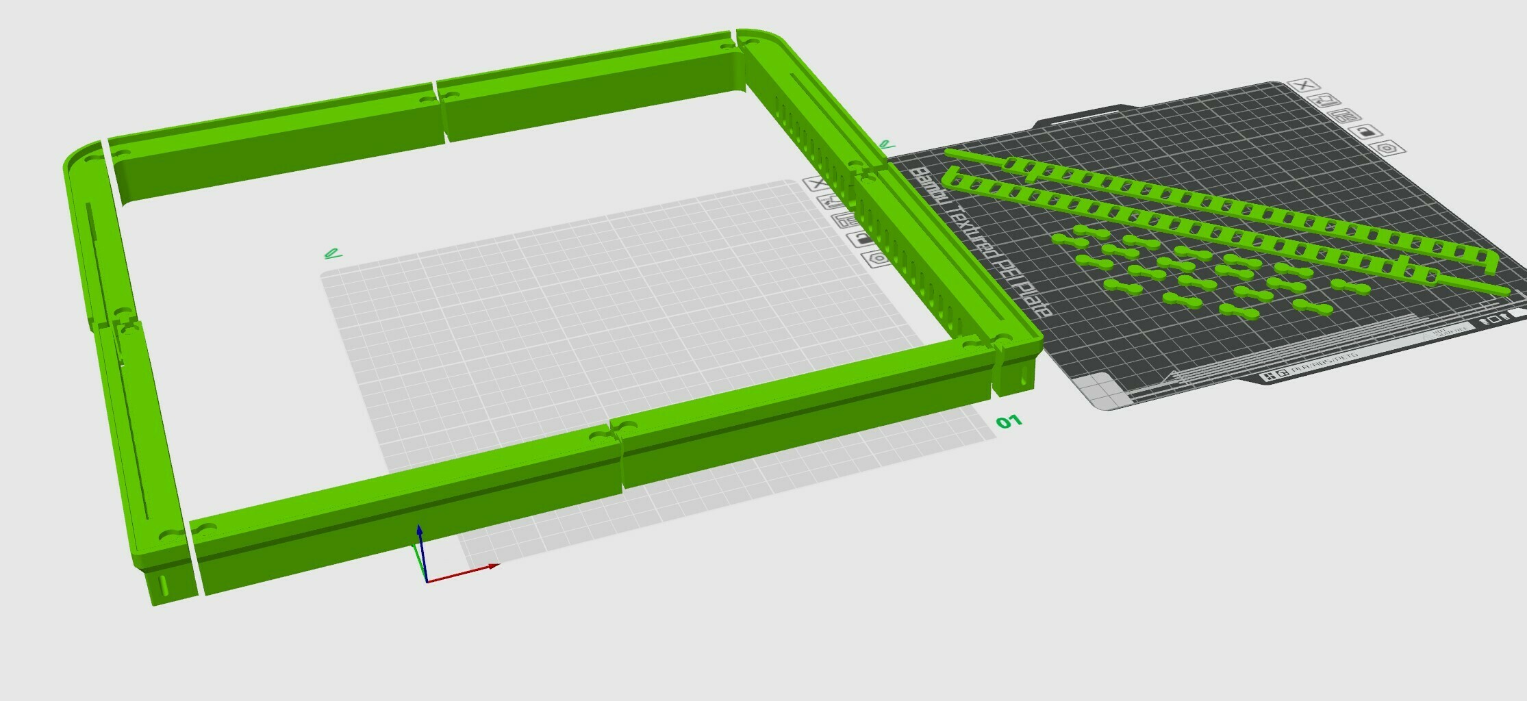 Bambu laboratuar x1 üst çerçeve havalandırma araçlar 3D print model - Mito3D