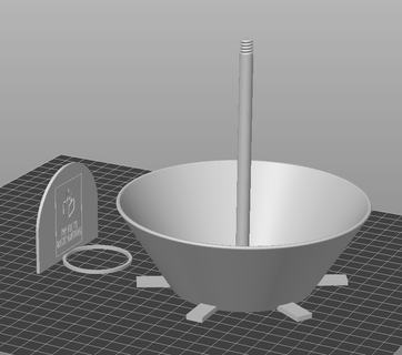 bambulab a1 mini basketball poop hoop tntba 3d print model - Mito3D