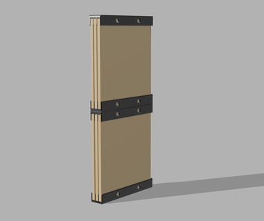 bambulab vertical plate holder carton bambu p1p x1 bed cardboard 3d print model - Mito3D