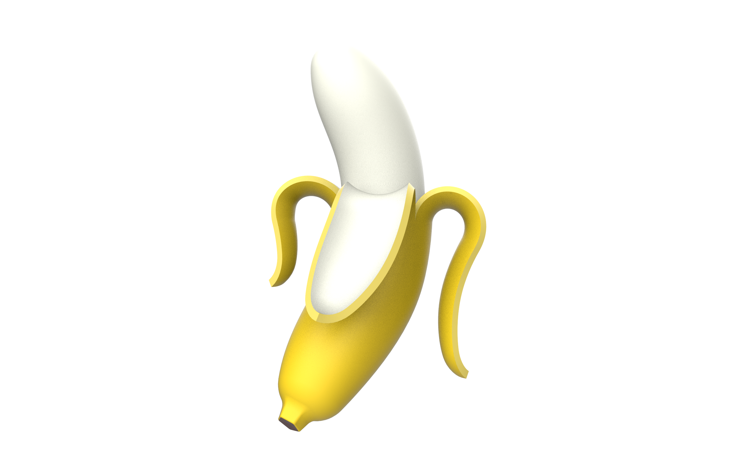 banana fruta orgânico 3D print model - Mito3D
