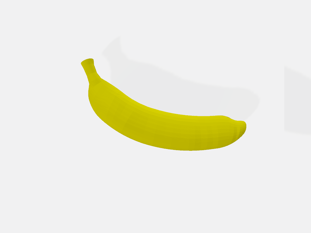 banana fruits fruit sweet enjoy life 3D print model - Mito3D