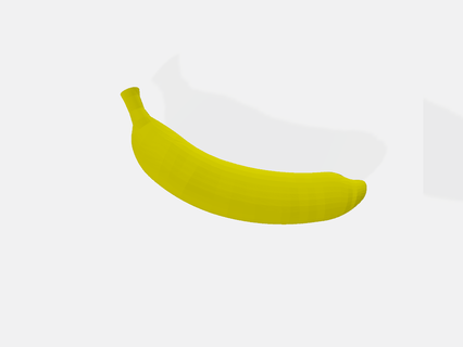 banana fruits fruit sweet enjoy life 3d print model - Mito3D