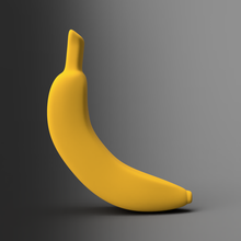 plátano 01 Arte licuadora blender3d 3d Fruta divertido aprendizaje modelo esculturas 3d print model - Mito3D
