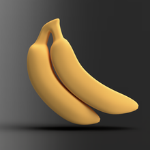 banana 02 arte liquidificador blender3d 3d Arquivo fruta Diversão esculturas 3d print model - Mito3D