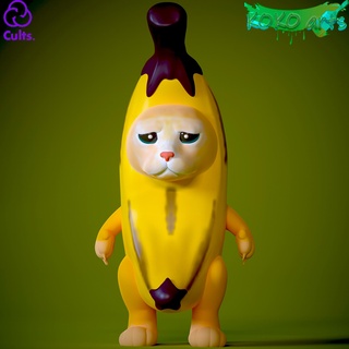 banana gato meme arte bananacat animal flexi miniaturas Tiktok 3d print model - Mito3D