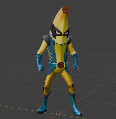 banana artigli gioco fortnite sbucciare verina ghiottone 3d print model - Mito3D