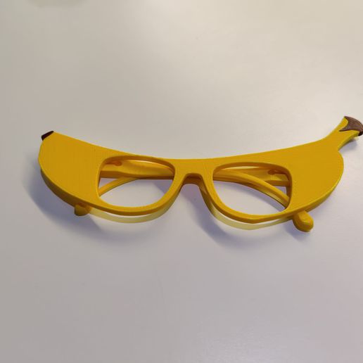 banane lunettes fête mode maison fruit mtprintmodels 3D print model - Mito3D