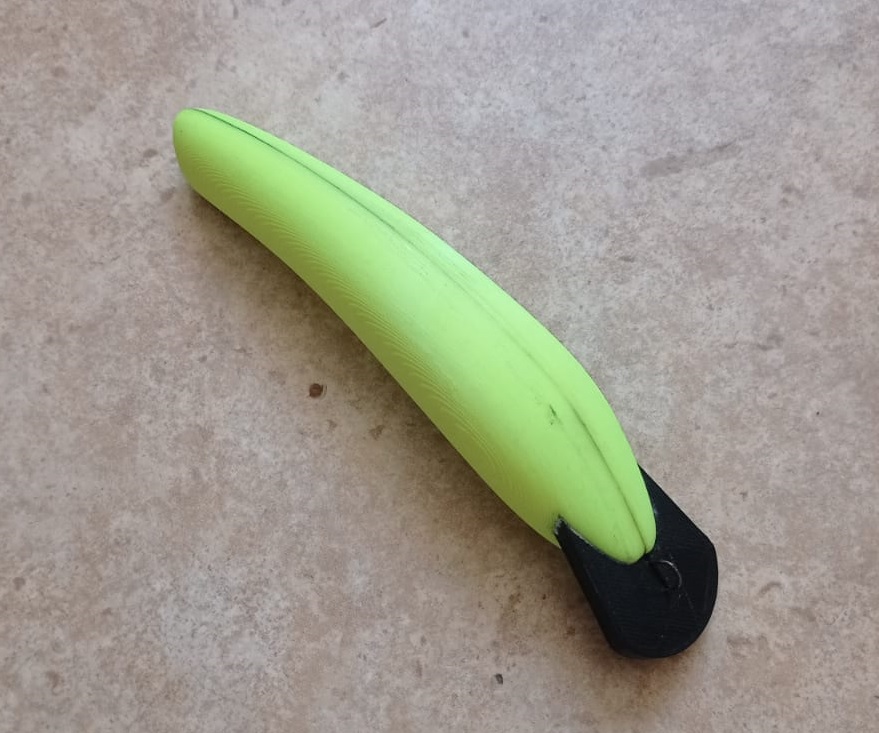 banana lure 120mm decoy fishing bait 3D print model - Mito3D